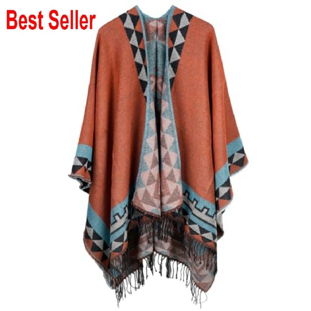 Oversized Pashmina Shawl Soft Winter Warm Blanket Scarf Elegant Retro - Picture 2 of 7